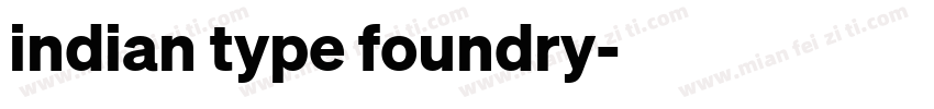 indian type foundry字体转换